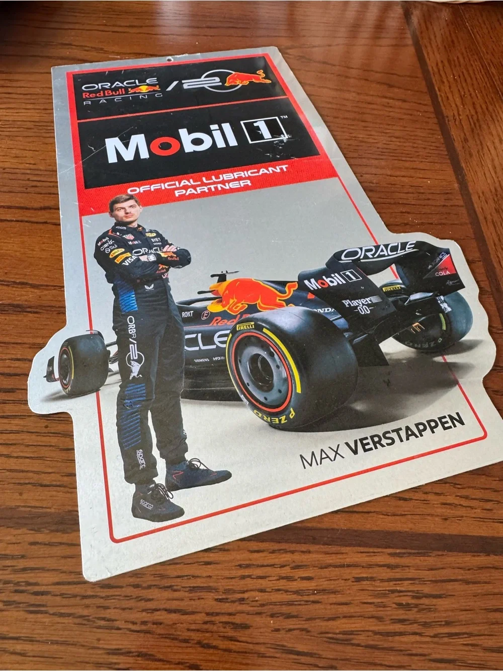 Oracle Red Bull Racing Max Verstappen Mobil 1 Metal Sign Max VERSTAPPEN